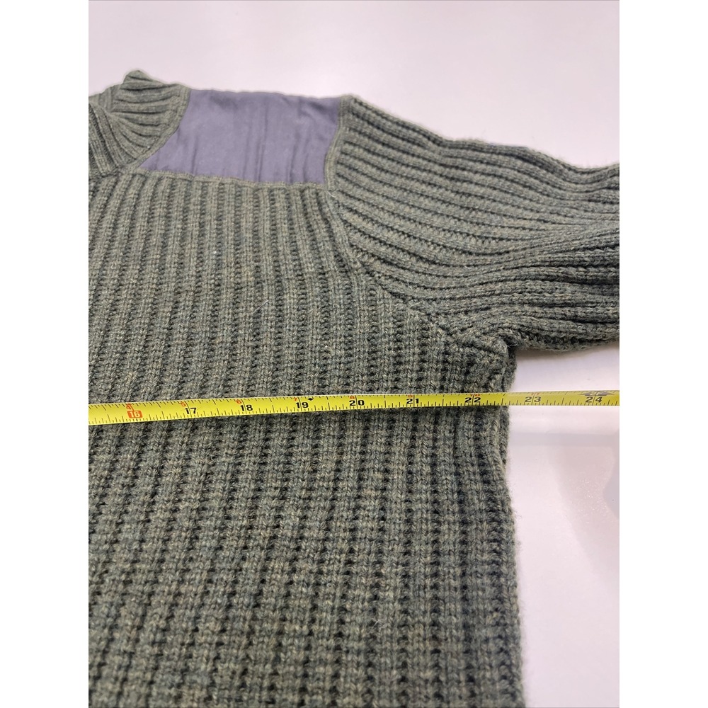 NWT Eddie Bauer‎ Mens  Knit Fisherman Sweater  Collar Wool Blend Large - Picture 6 of 7